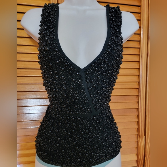 Guess by Marciano beaded backless top size X small - Picture 1 of 16